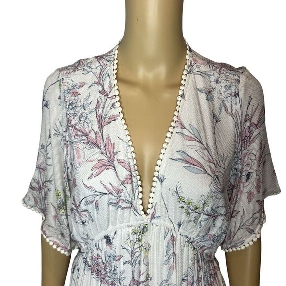 Pinkblush Floral Maxi Dress - White and Pink - Picture 16 of 16